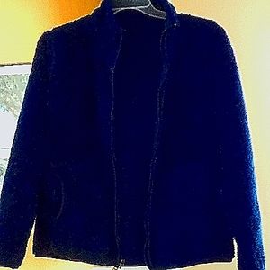 Reversible fleece / faux fur jacket size medium